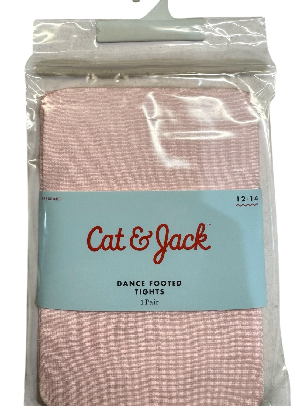 Cat & Jack Pink Dance Footed Tights Size 12-14 NIP